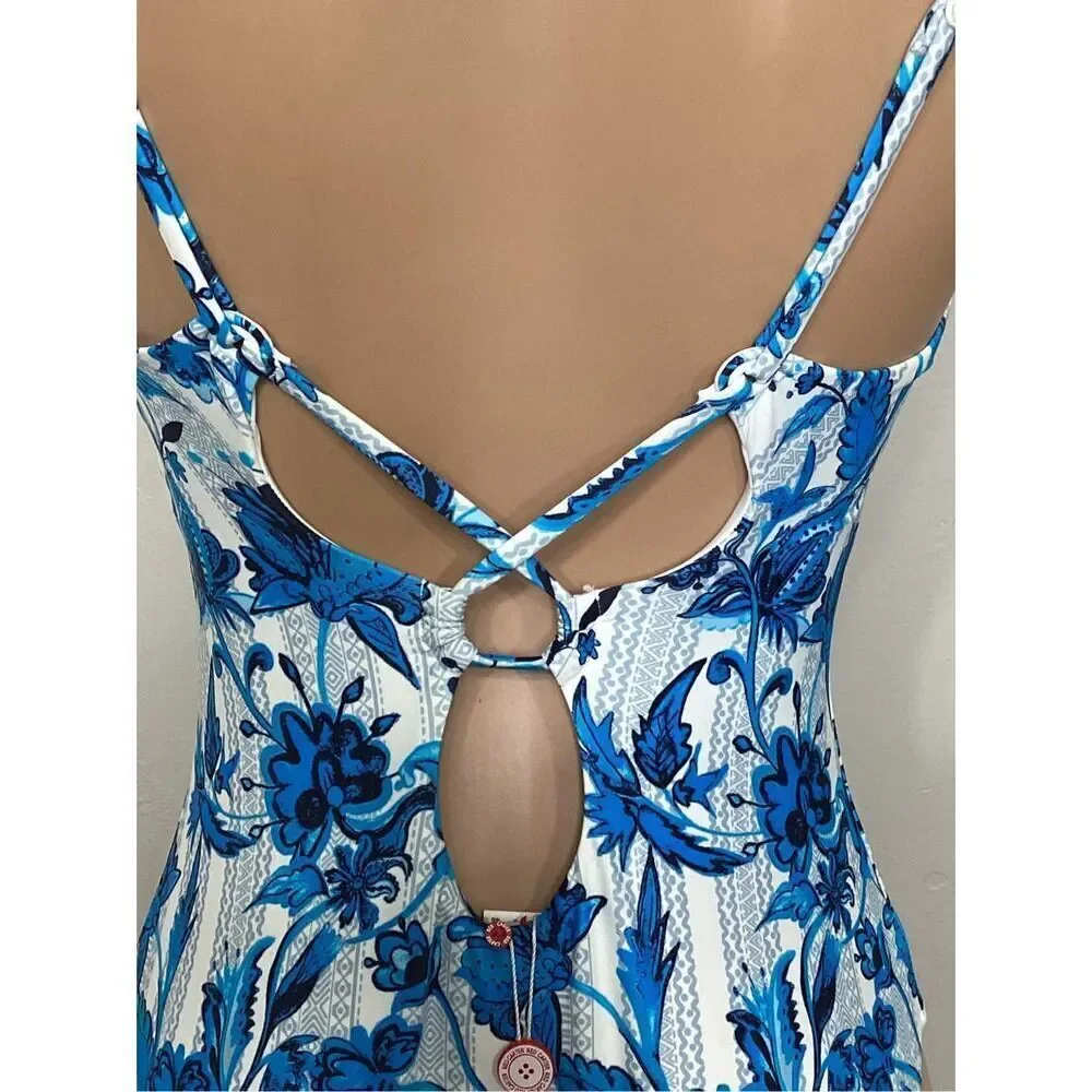 New. Red Carter floral swimsuit. Large. Retails $168